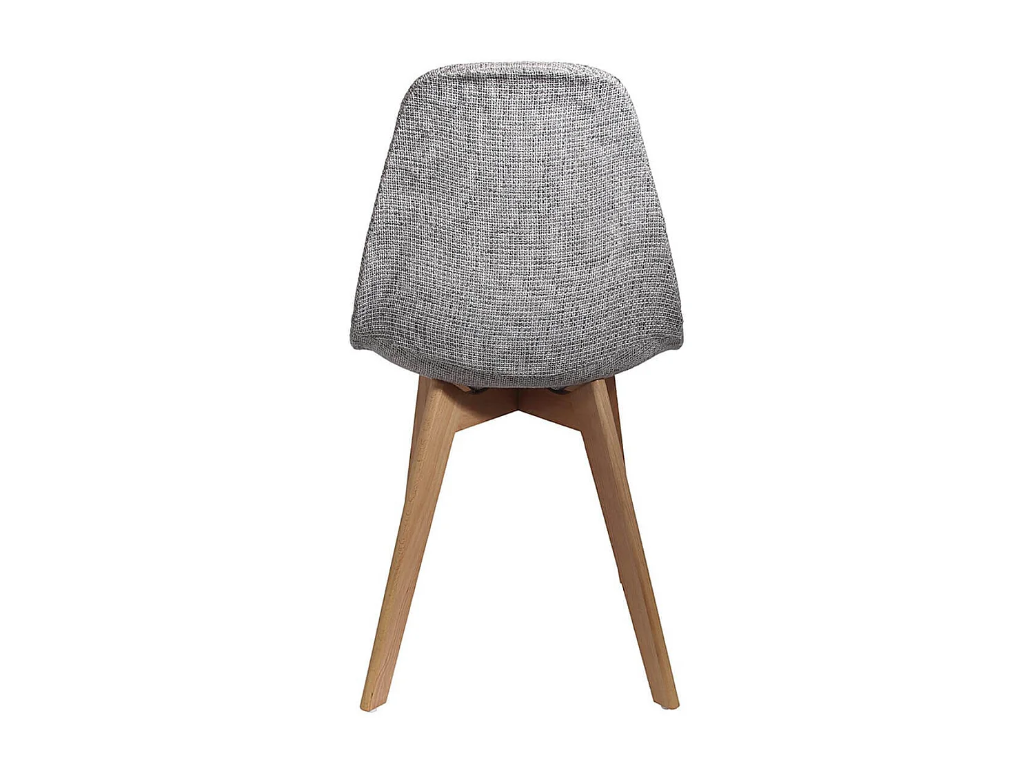 STYGN - Lot de 2 Chaises avec Maille Grise