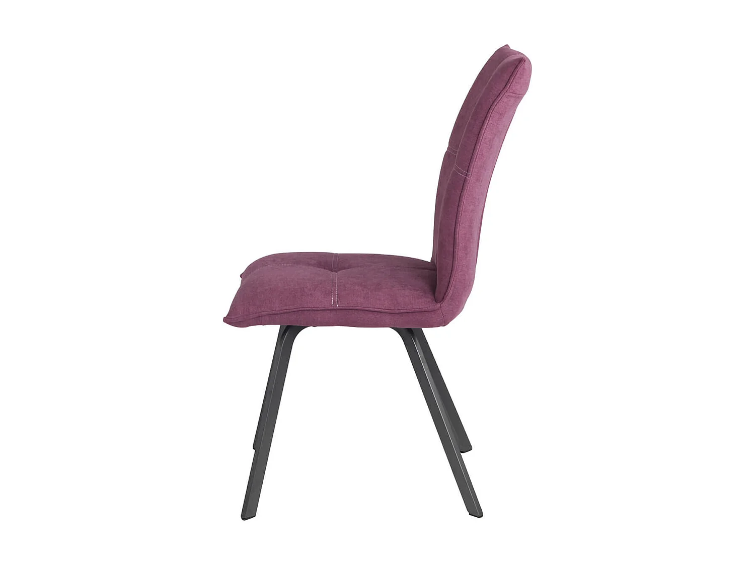 BISPO - Lot de 6 Chaises Tissu Coloris Violet
