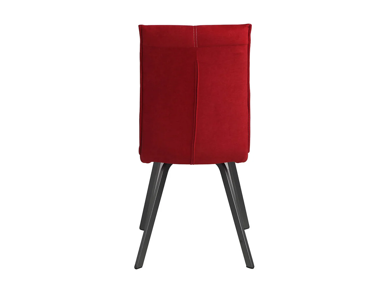 BISPO - Lot de 6 Chaises Tissu Coloris Rouge