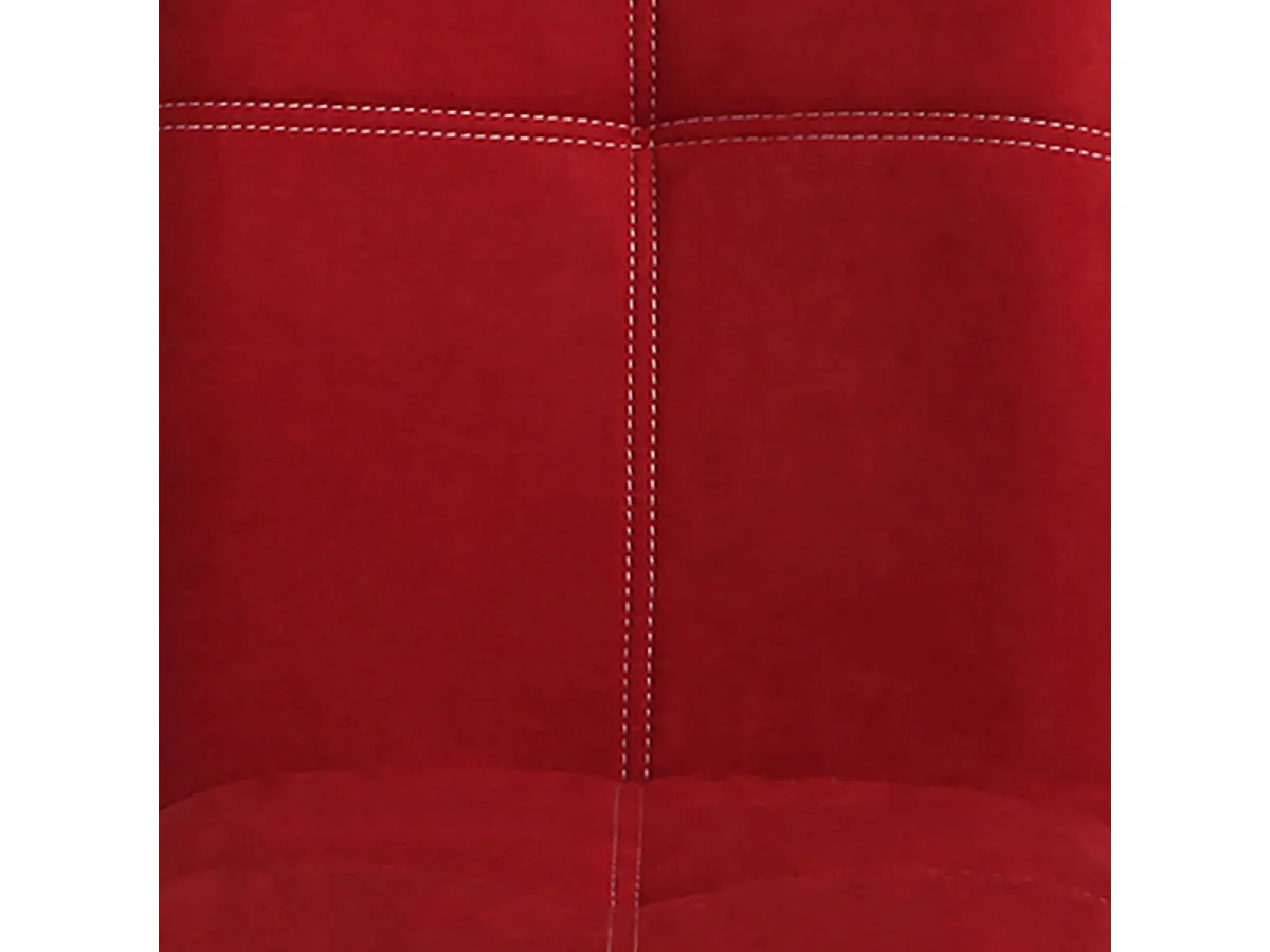 BISPO - Lot de 2 Chaises Tissu Coloris Rouge