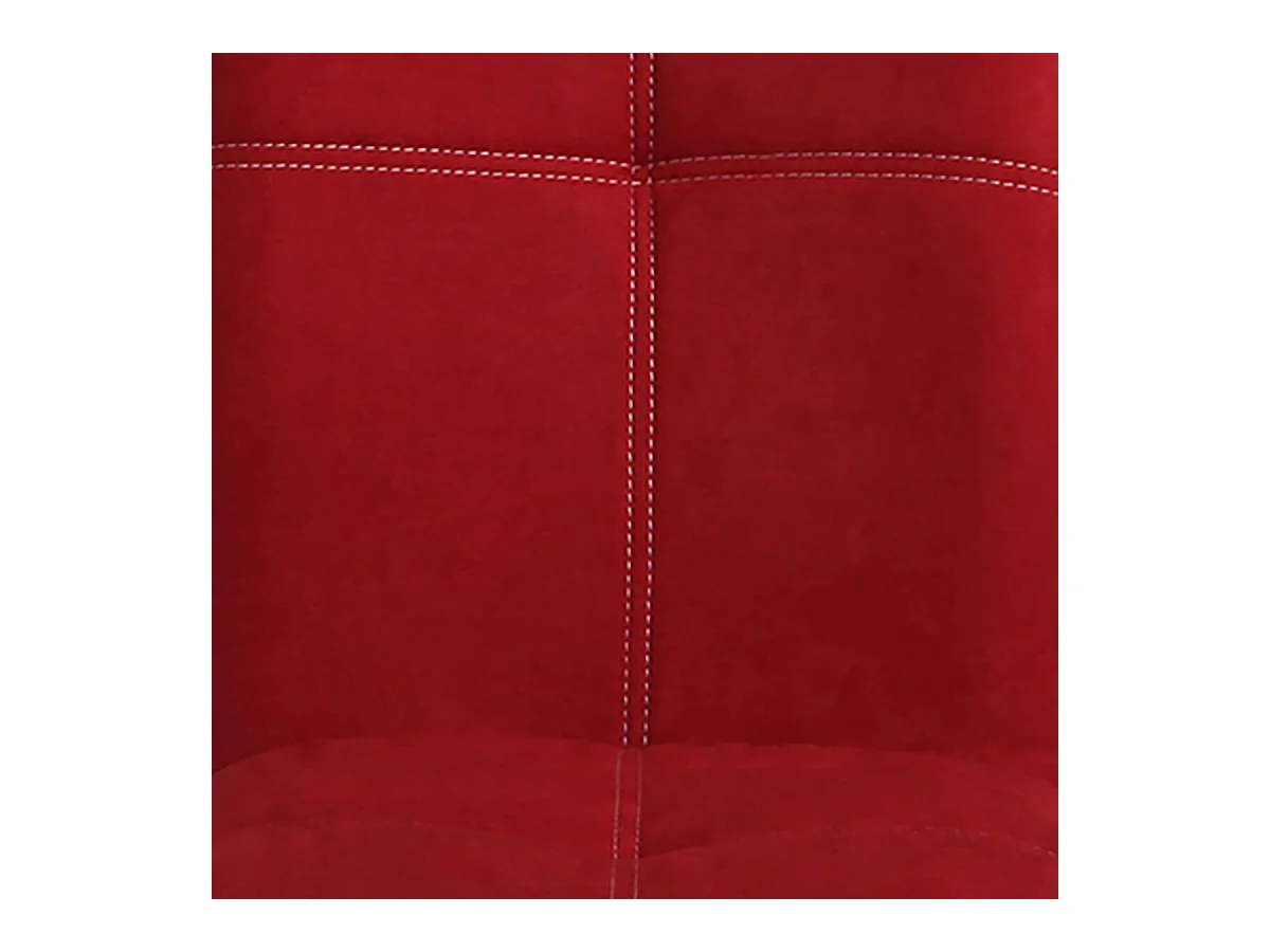BISPO - Lot de 2 Chaises Tissu Coloris Rouge