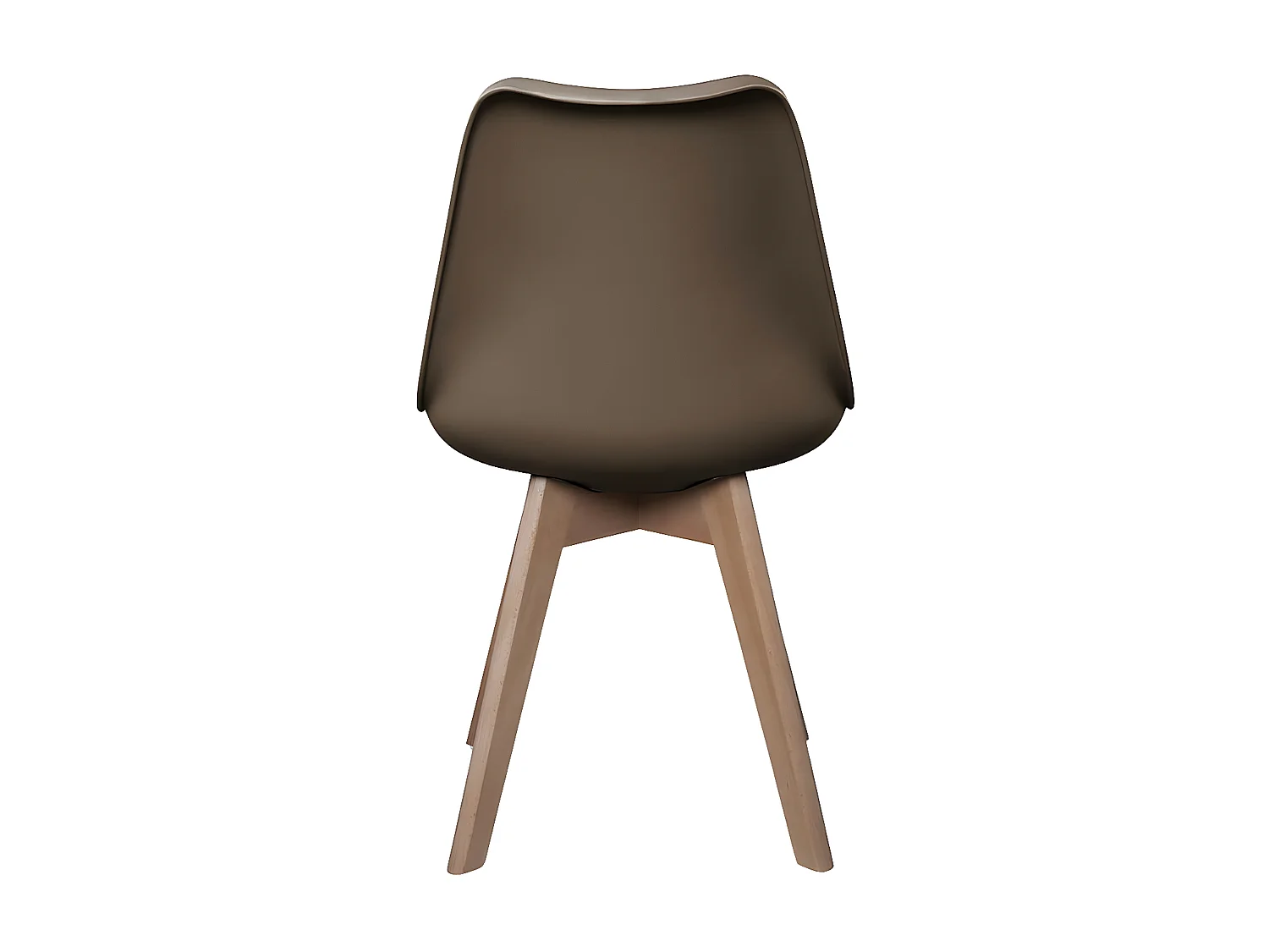 MEDALINE - Lot de 6 Chaises Scandinaves Taupe