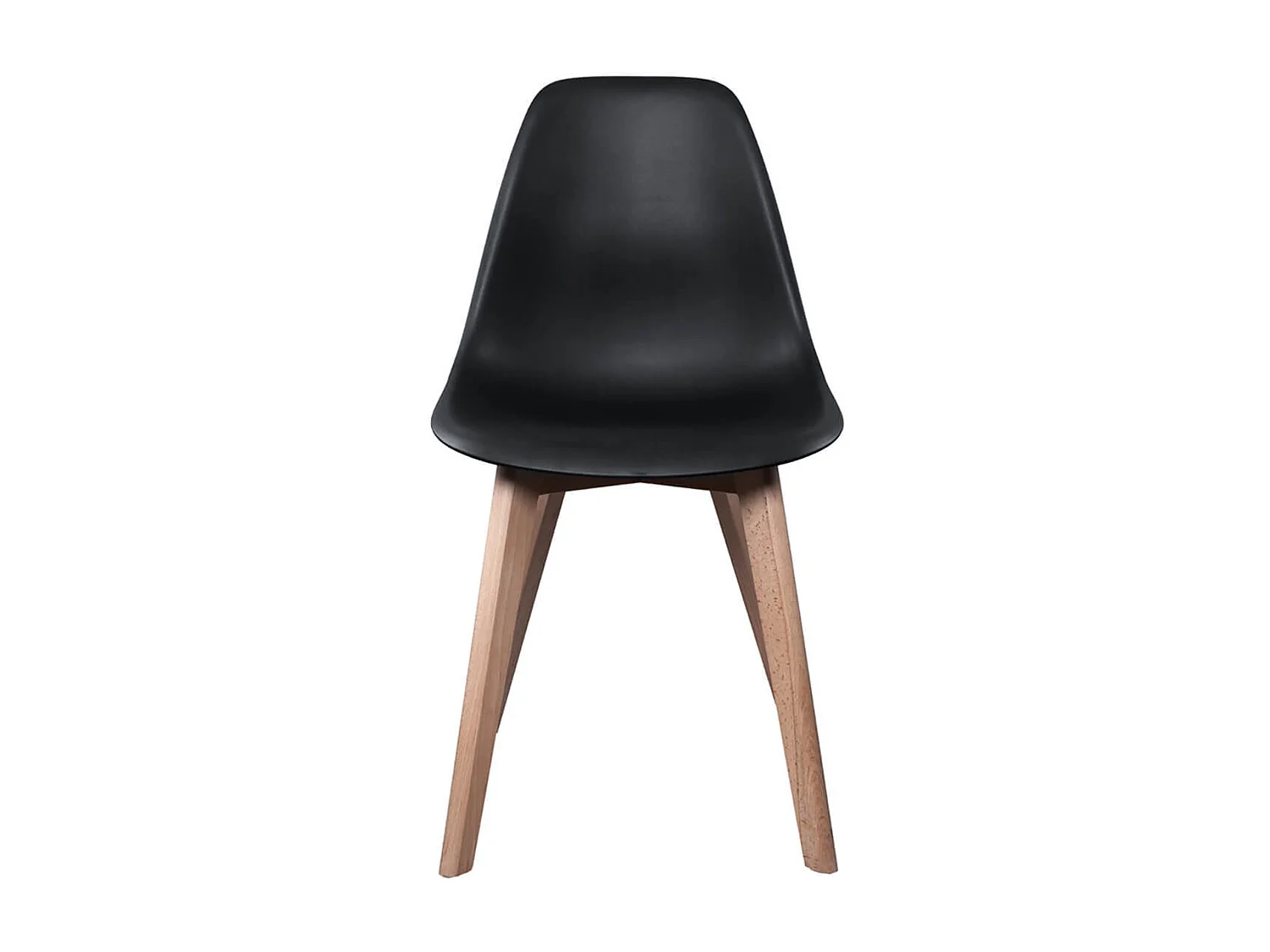 MELYA - Lot de 4 Chaises Scandinaves Noires