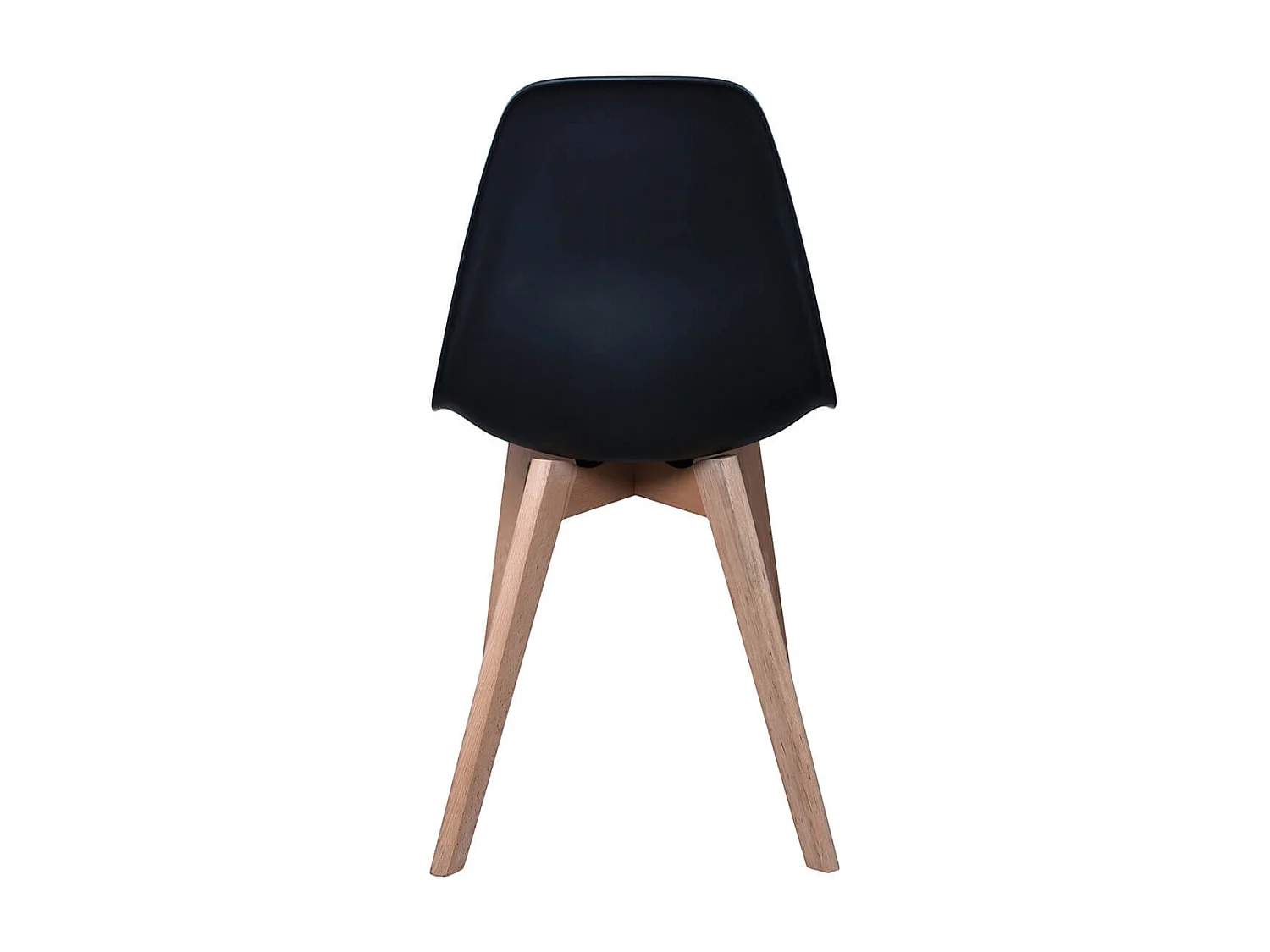 MELYA - Lot de 4 Chaises Scandinaves Noires