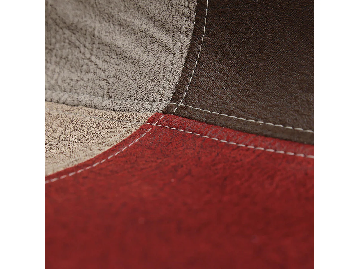 BRADU - Lot de 2 Fauteuils Patchwork Motif Vintage