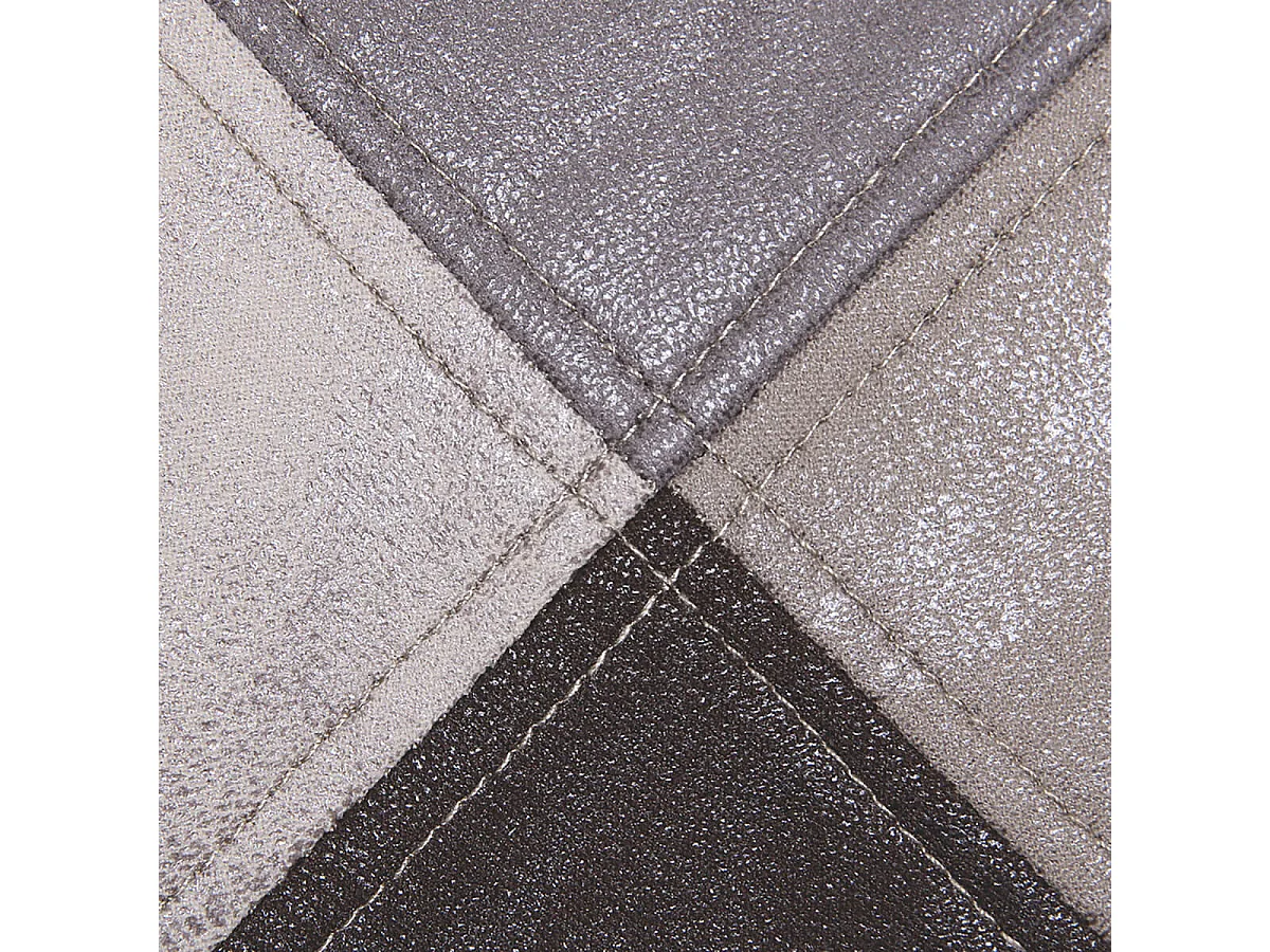 MELO - Lot de 4 Fauteuils Scandinaves Aspect Vieux Cuir