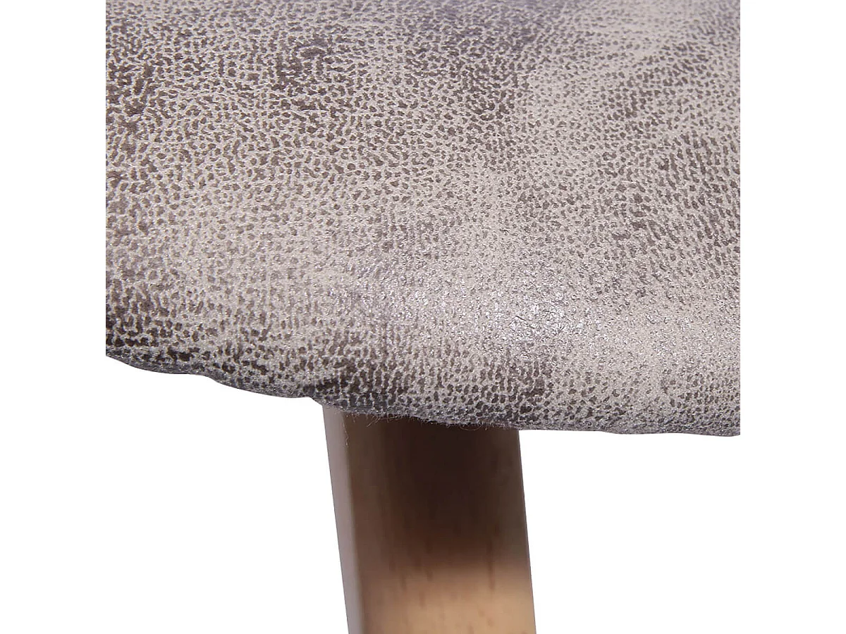 MELO - Lot de 4 Fauteuils Scandinaves Aspect Vieux Cuir