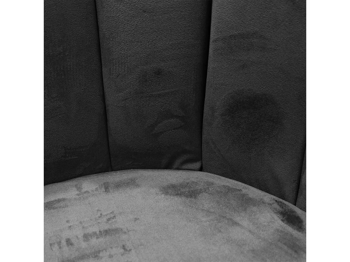 CHARLOTTE - Lot de 4 Chaises Velours Noir