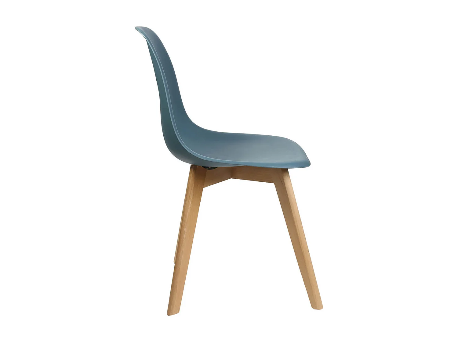 MELYA - Lot de 2 Chaises Scandinaves Bleu Canard