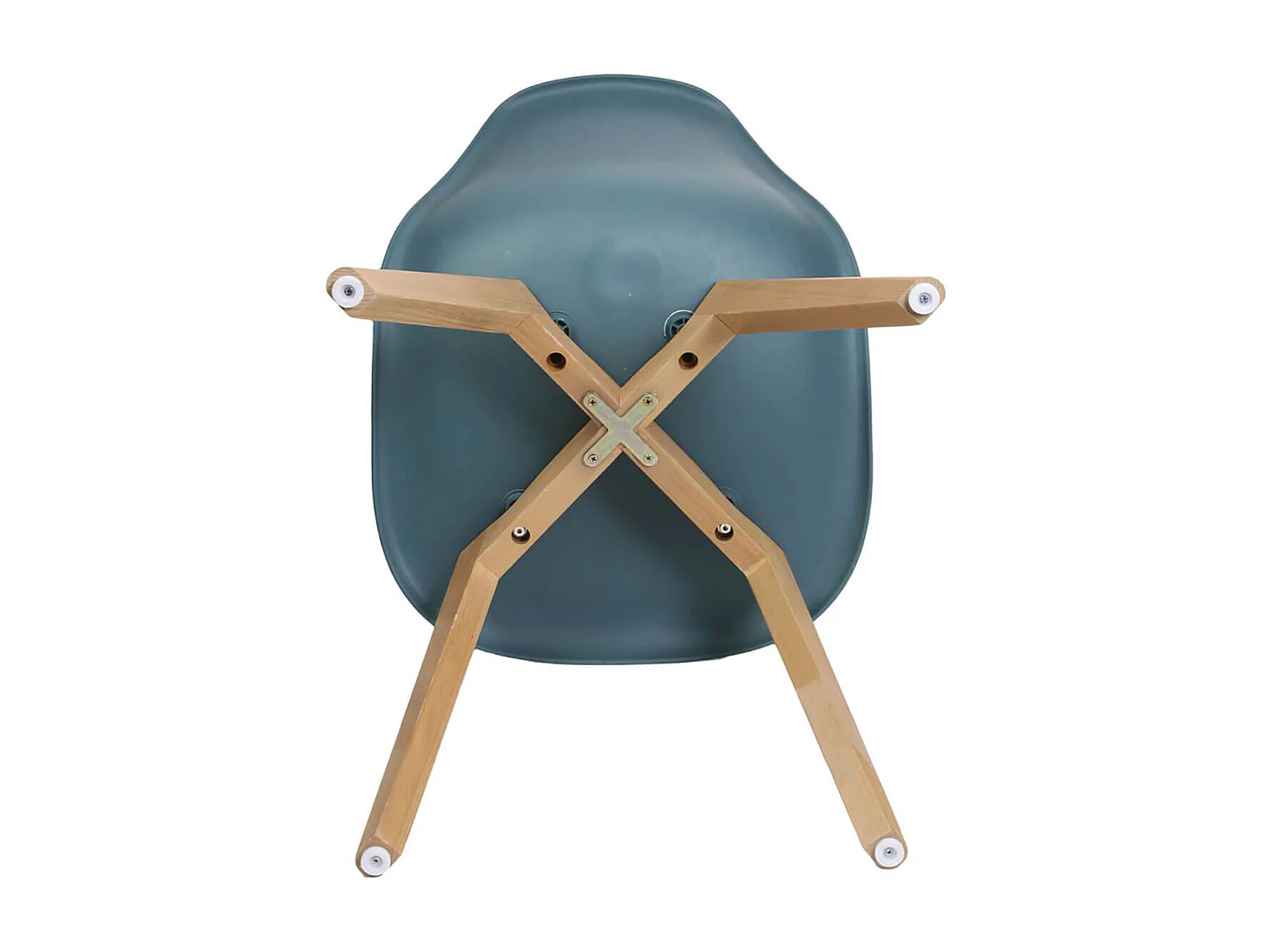 MELYA - Lot de 2 Chaises Scandinaves Bleu Canard