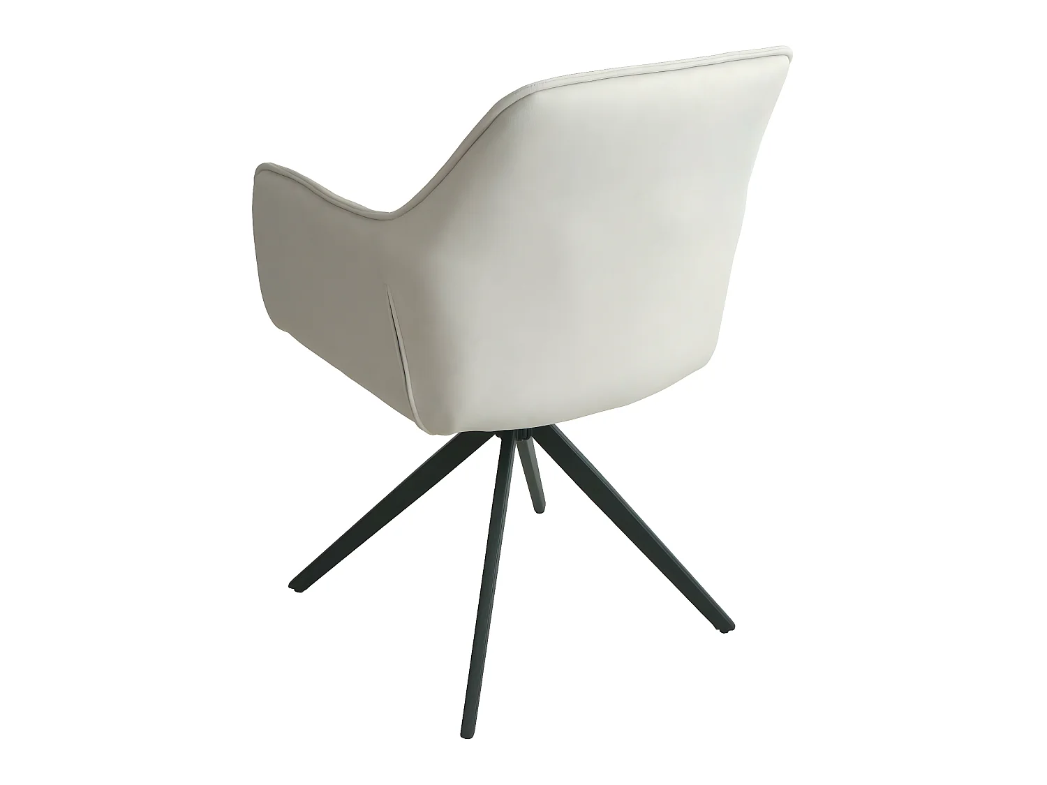 Lot de 2 chaises de salle à manger HWC-L80, chaise de cuisine rembourrée chaise avec accoudoirs, pivotante, métal tissu/texti