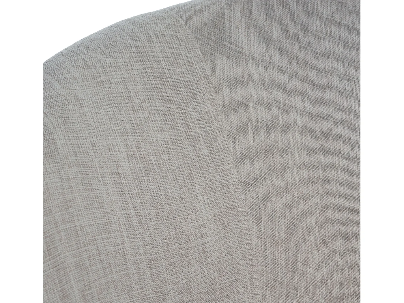 Chaise de salle à manger Malmö T633, fauteuil, design rétro des années 50 - tissu, crème/gris