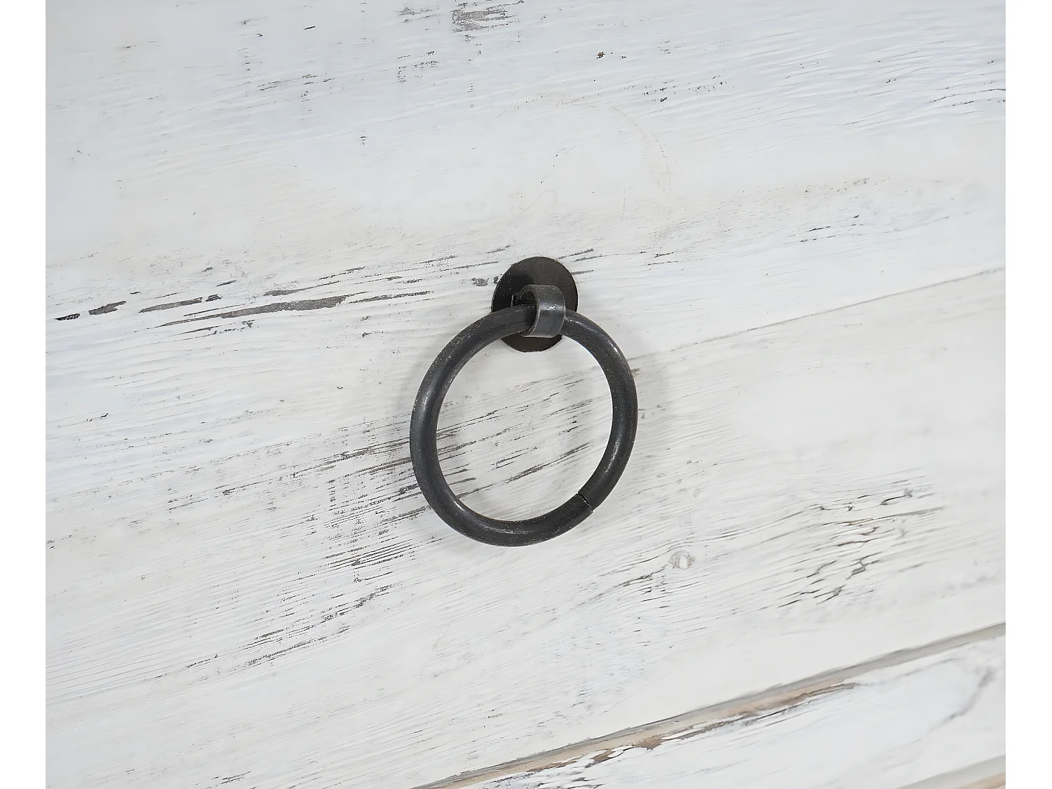 Commode Duran, commode à tiroirs, armoire, 4 tiroirs, style shabby, vintage 70x33x26cm - blanc