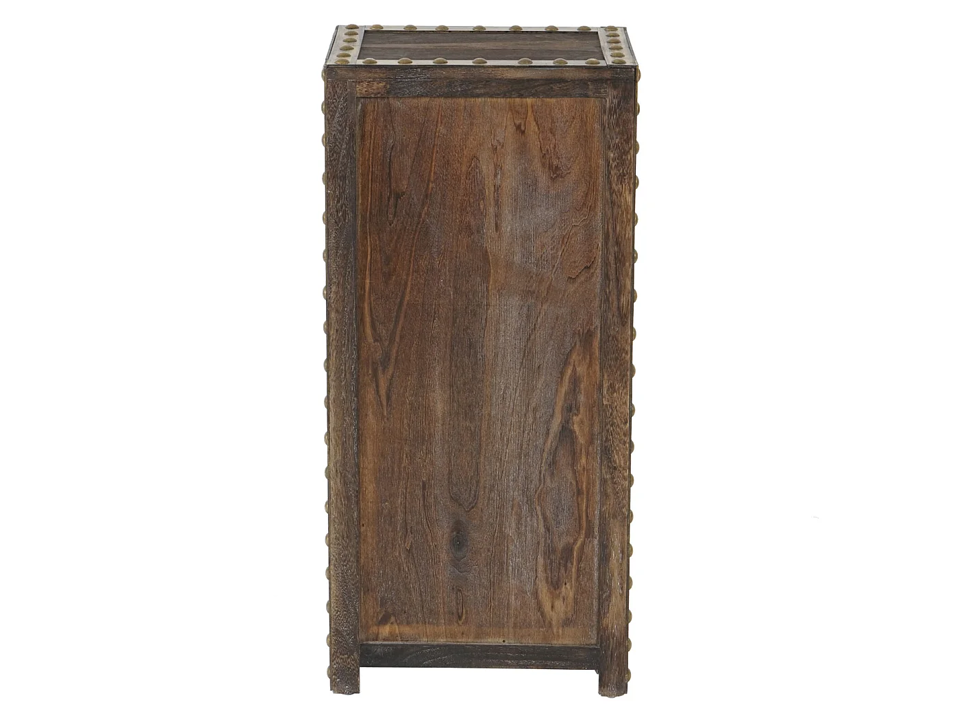 Commode Duran, commode à tiroirs, armoire, 4 tiroirs, style shabby, vintage 70x33x26cm - marron