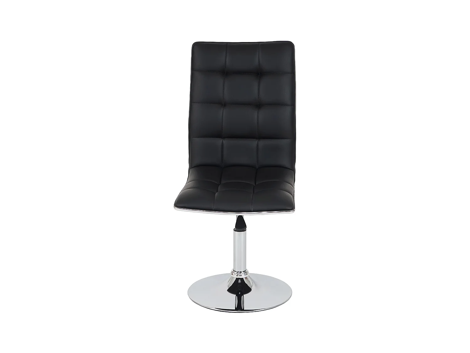 Lot de 2 chaises de séjour ou de salle à manger HWC-C41, style rétro, similicuir ~ noir