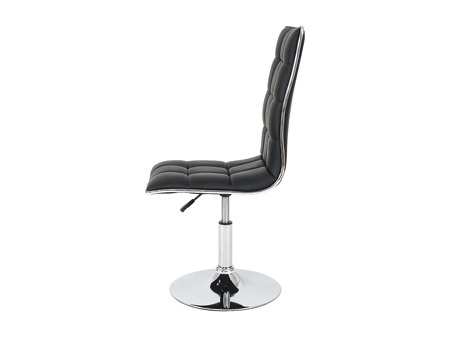 Lot de 2 chaises de séjour ou de salle à manger HWC-C41, style rétro, similicuir ~ noir