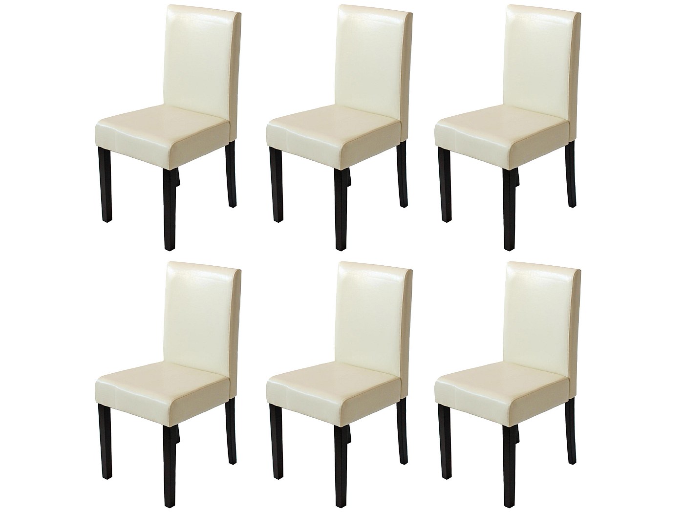 Mendler - Sedia Pranzo Soggiorno Littau Ecopelle Opaca 43x56x90cm