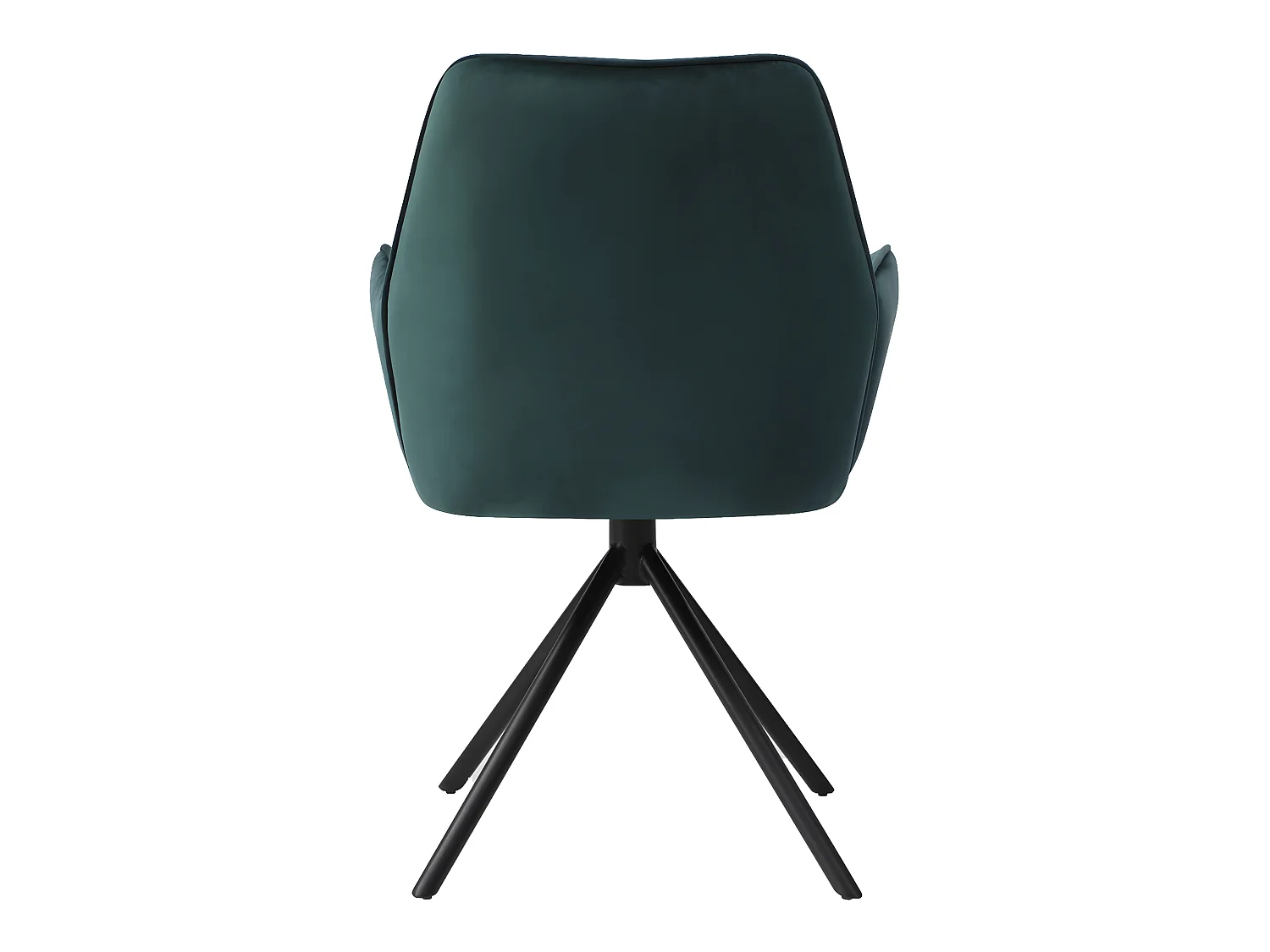 Chaise de salle à manger HWC-G67, chaise de cuisine, pivotante, auto-position - velours, vert