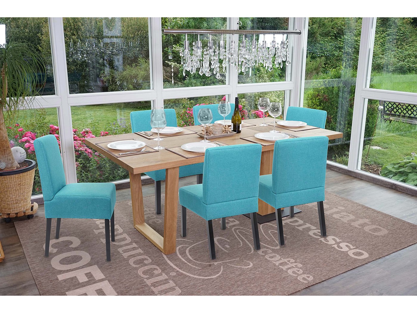 Mendler - Set 2x Sedie Soggiorno Sala Pranzo Moderno Senza Braccioli - Foto 2