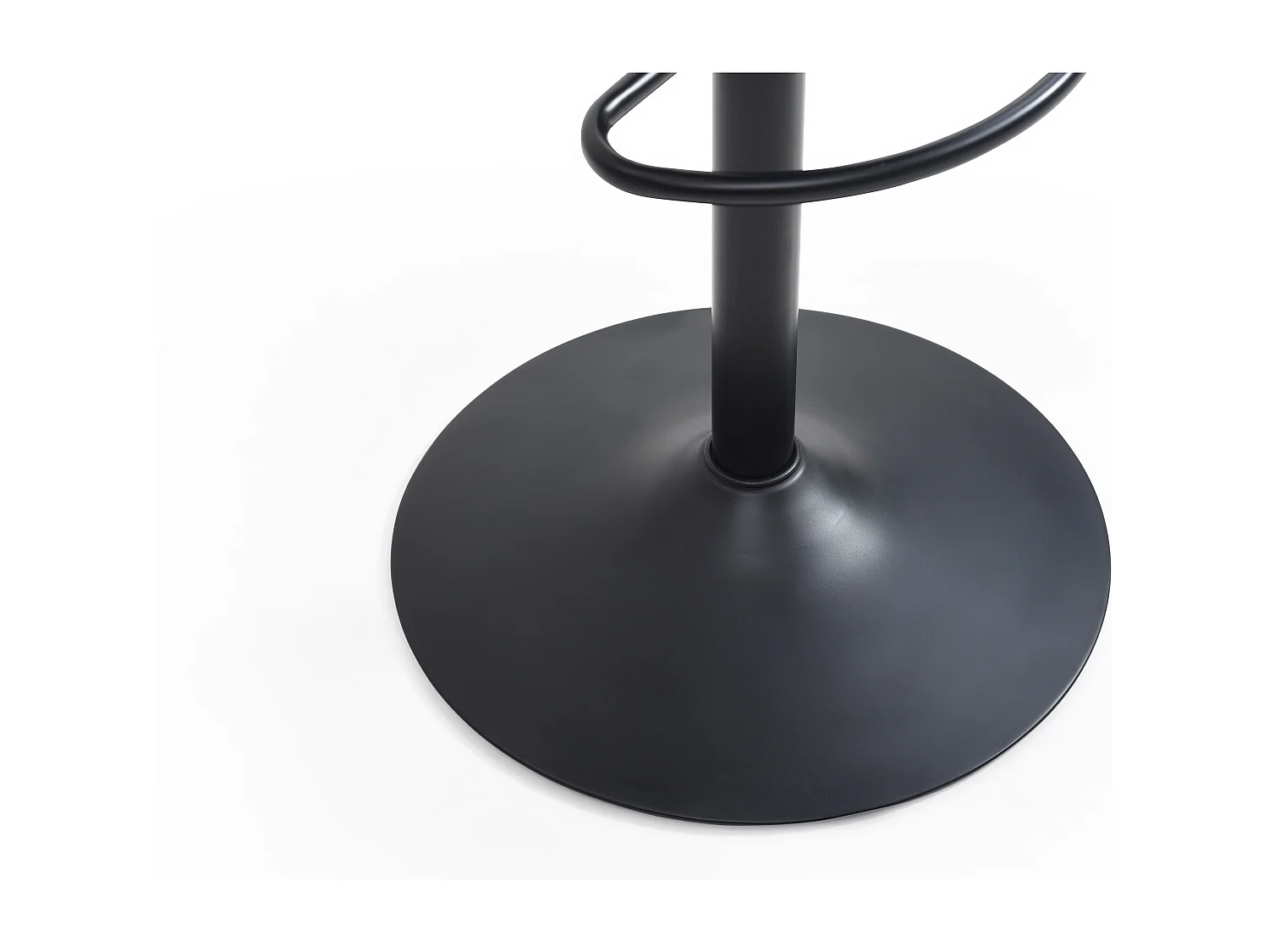 Sæt af 2 barstole i fløjl og sort metal - Højdejusterbar - Beige - MELBOURNE