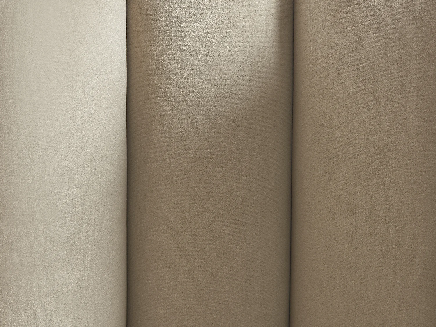 Lot de 2 tabourets de bar en velours et métal noir - Beige - PRANILA de Pascal MORABITO