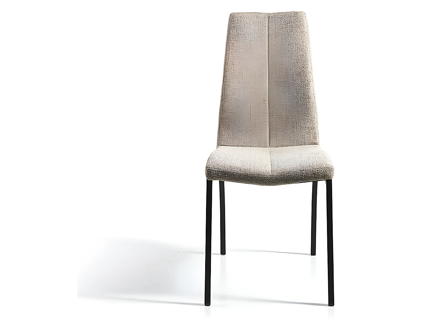 Set de 4 sillas de comedor - Tela Beige, 43x58x94 cm - TEXAS