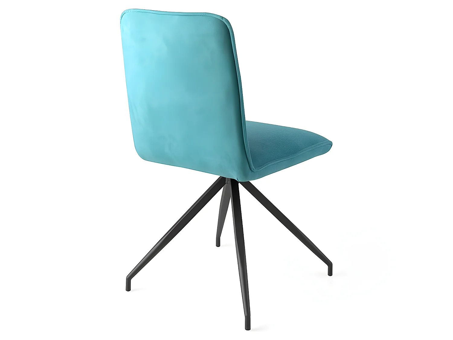 Set de 2 sillas de comedor - Tela Azul, 59,5x48x88 cm -  RALCO