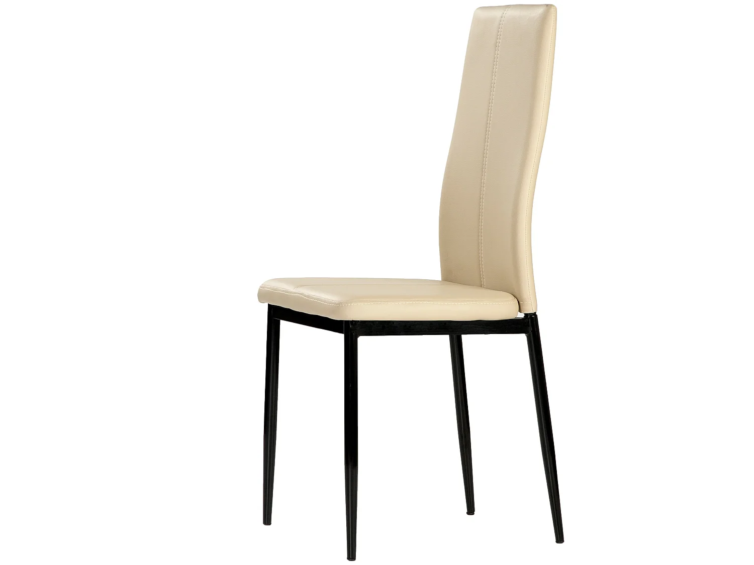 Set de 4 sillas de comedor - Polipiel Capuccino, 42x47x97,5cm - POLAR