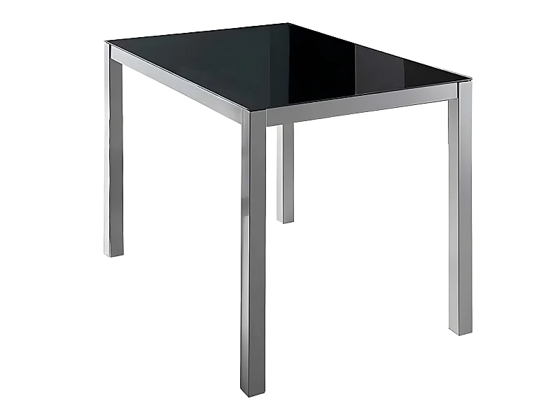 Mesa de cocina fija - Cristal Negro, 110x75x75 cm - MELBOURNE