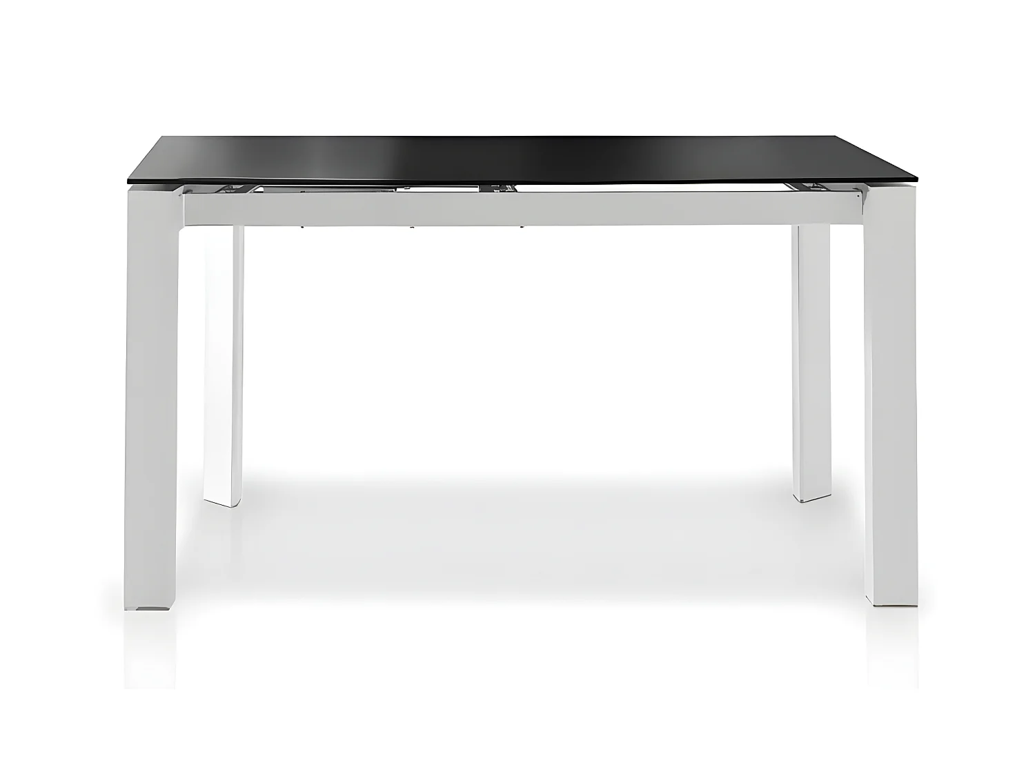 Mesa de comedor extensible - Cristal Negro, 140/190x90x76 cm - MISTICA