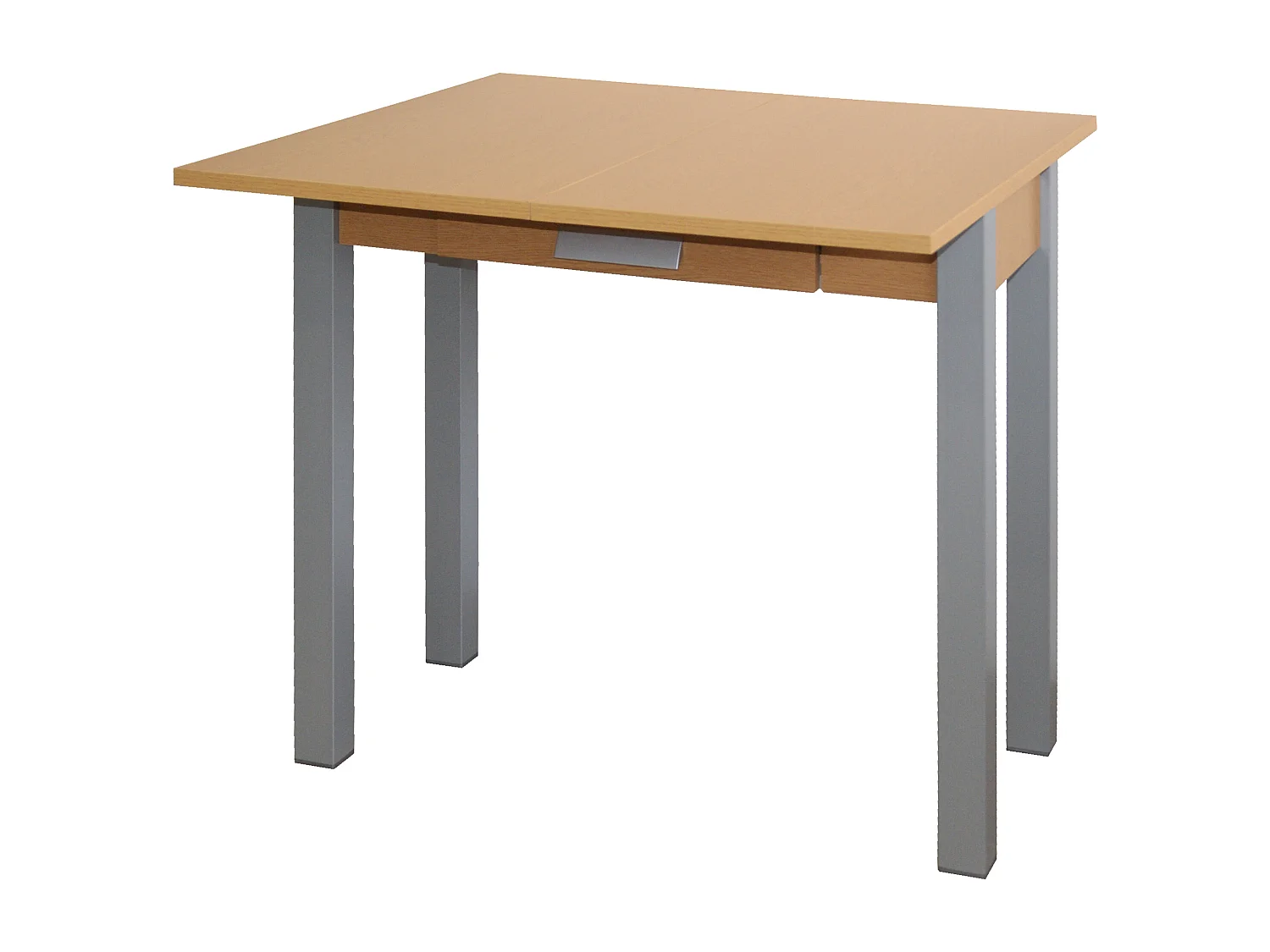 Mesa de cocina extensible - MDF Roble, 80x40/80x76 cm - HENA metal