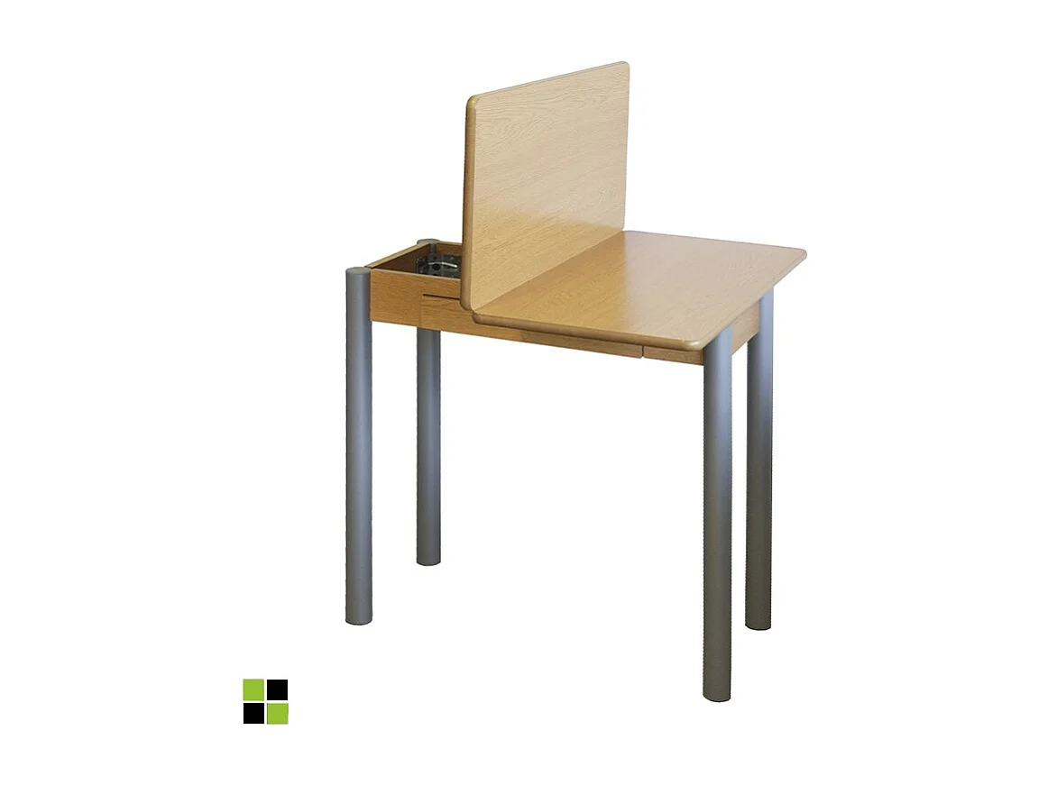 Mesa de cocina extensible - MDF Roble, 80x40/80x76 cm - RIBETA