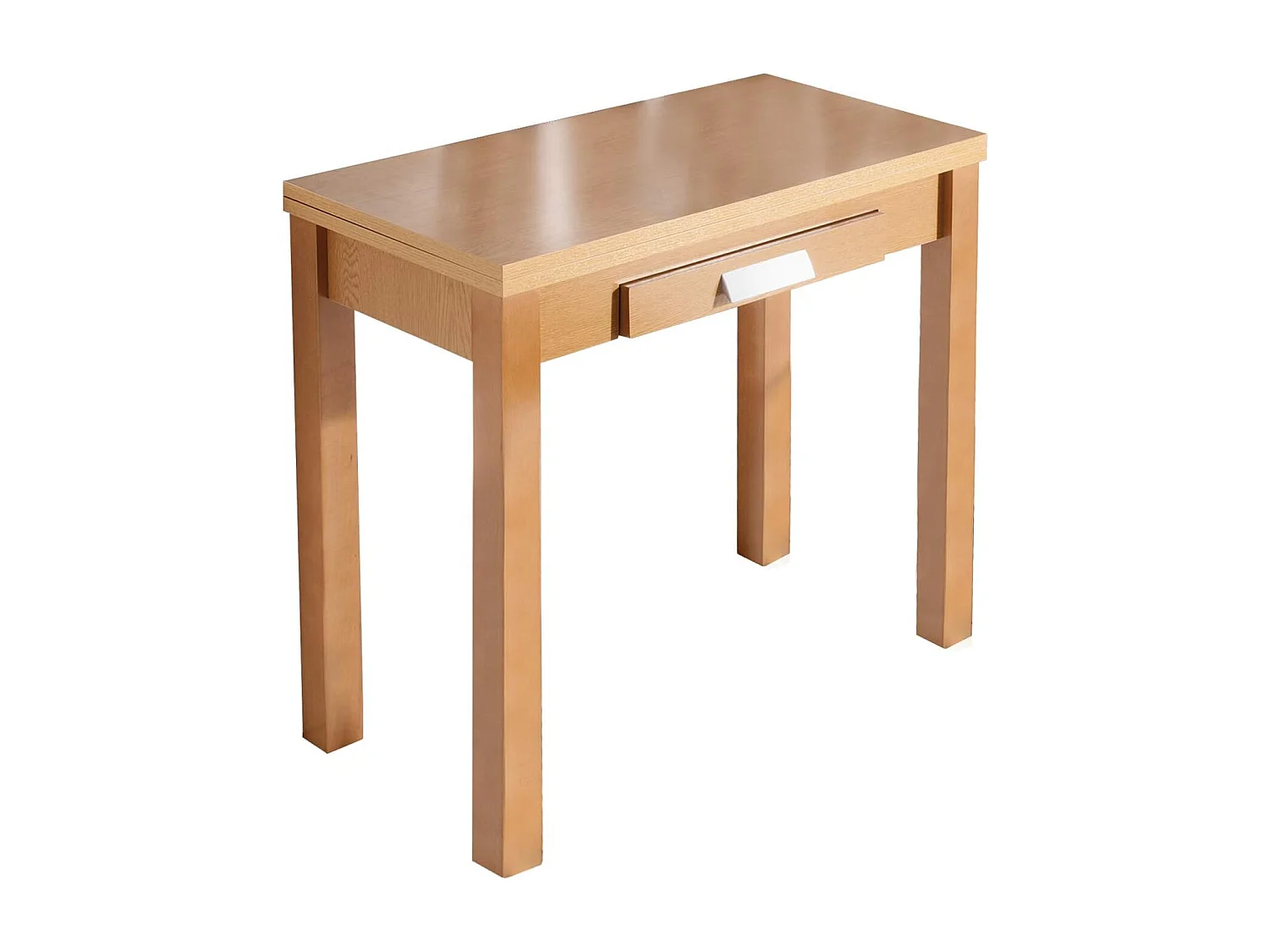 Mesa de cocina extensible - MDF Roble, 80x40/80x76 cm - HENA