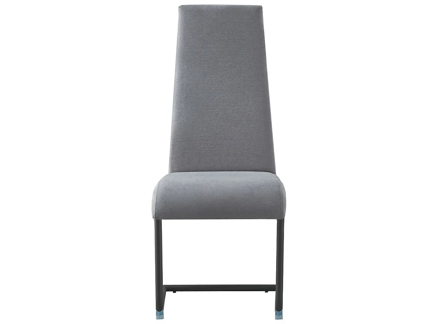 Set de 2 sillas de comedor - Tela Gris, 46x61x108 cm - NUBIO