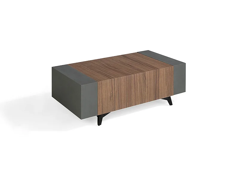 Mesa de centro - MDF Nogal, 110x60x37 cm - OVER