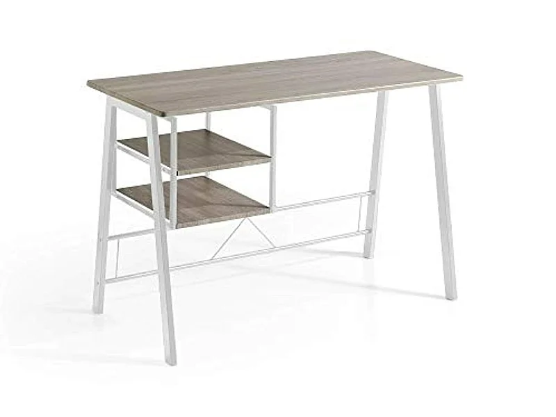 Escritorio - MDF Roble canadian, 76,5x120x52 cm - LAURE