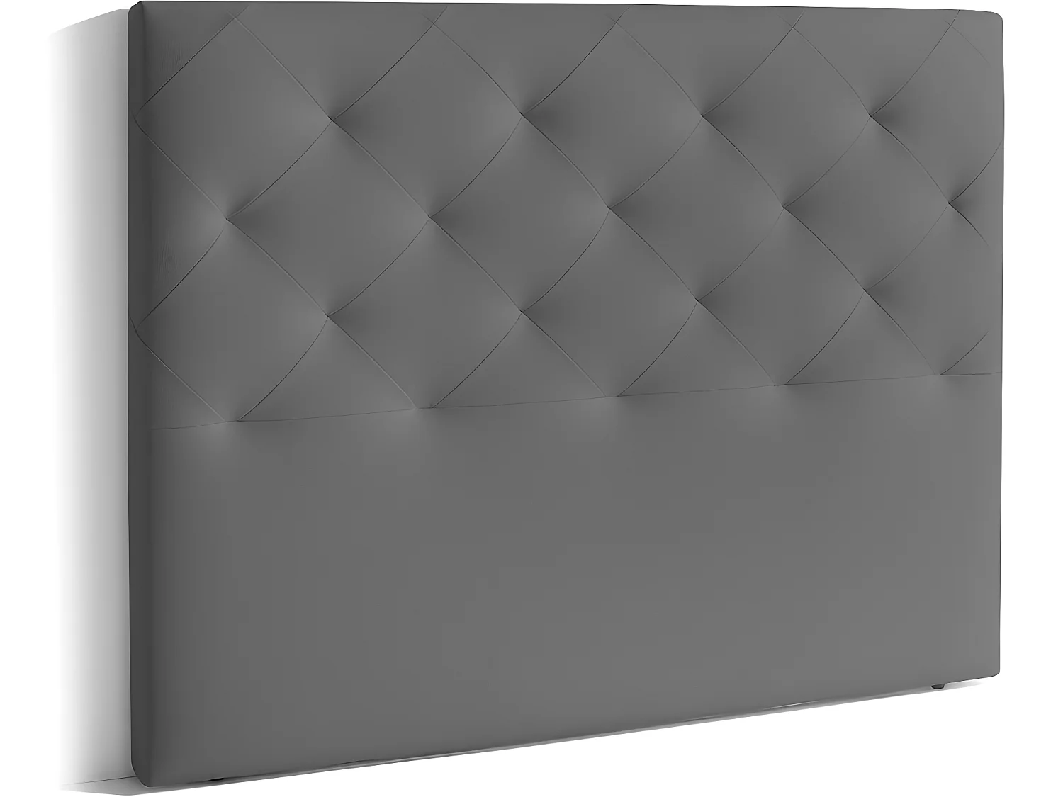 Cabecero de 150 cm - Polipiel Gris, 150x9x120 cm -  MYRO