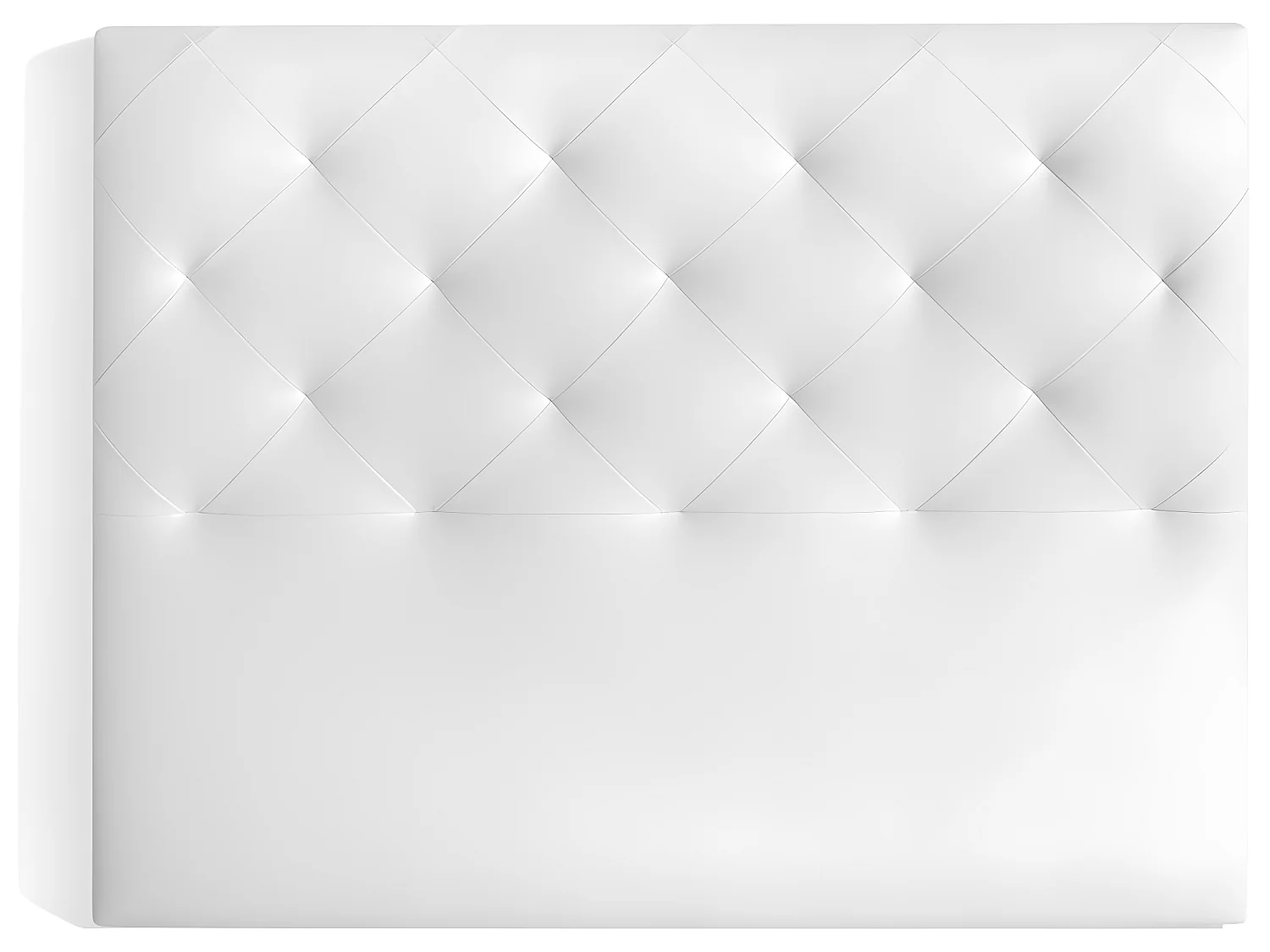 Cabecero de 160 cm - Polipiel Blanca, 160x9x120 cm -  MYRO