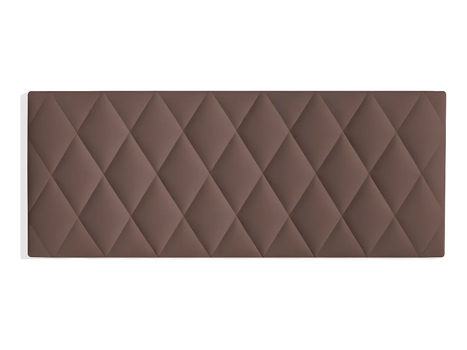 Cabecero de 90 cm - Polipiel Marrón, 90x3,5x60 cm -  CALOR