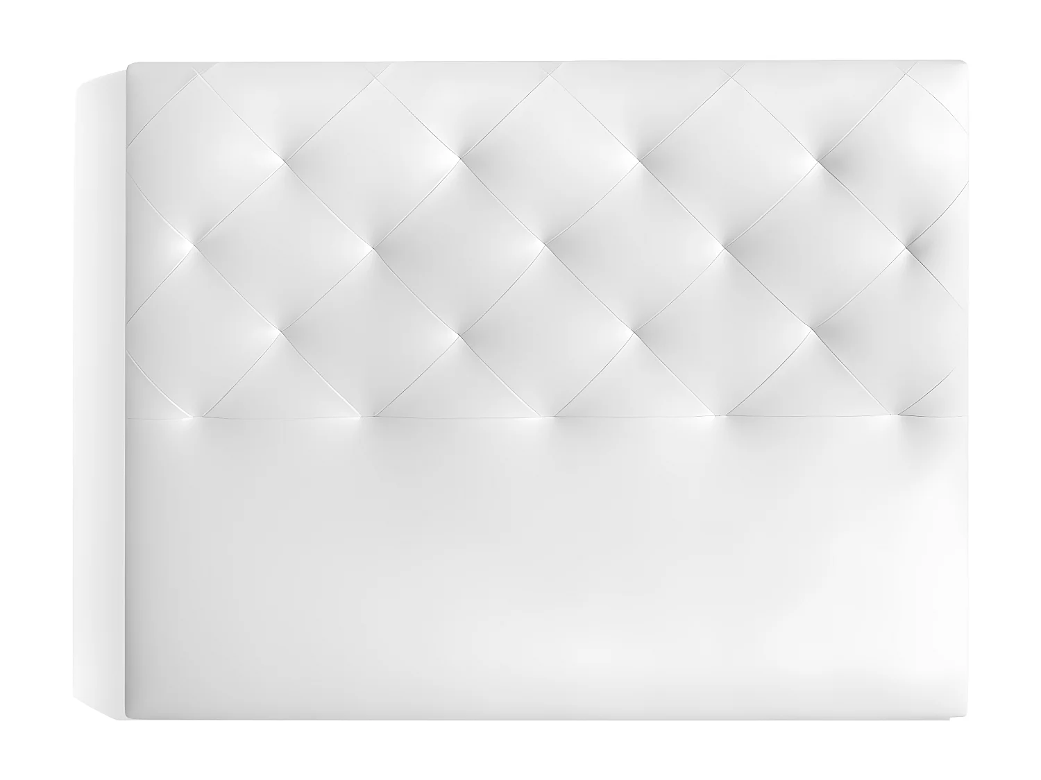 Cabecero de 150 cm - Polipiel Blanca, 150x9x120 cm -  MYRO