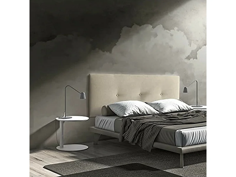 Cabecero de 160 cm - Tela Beige, 160x4x60 cm -  SUKLA