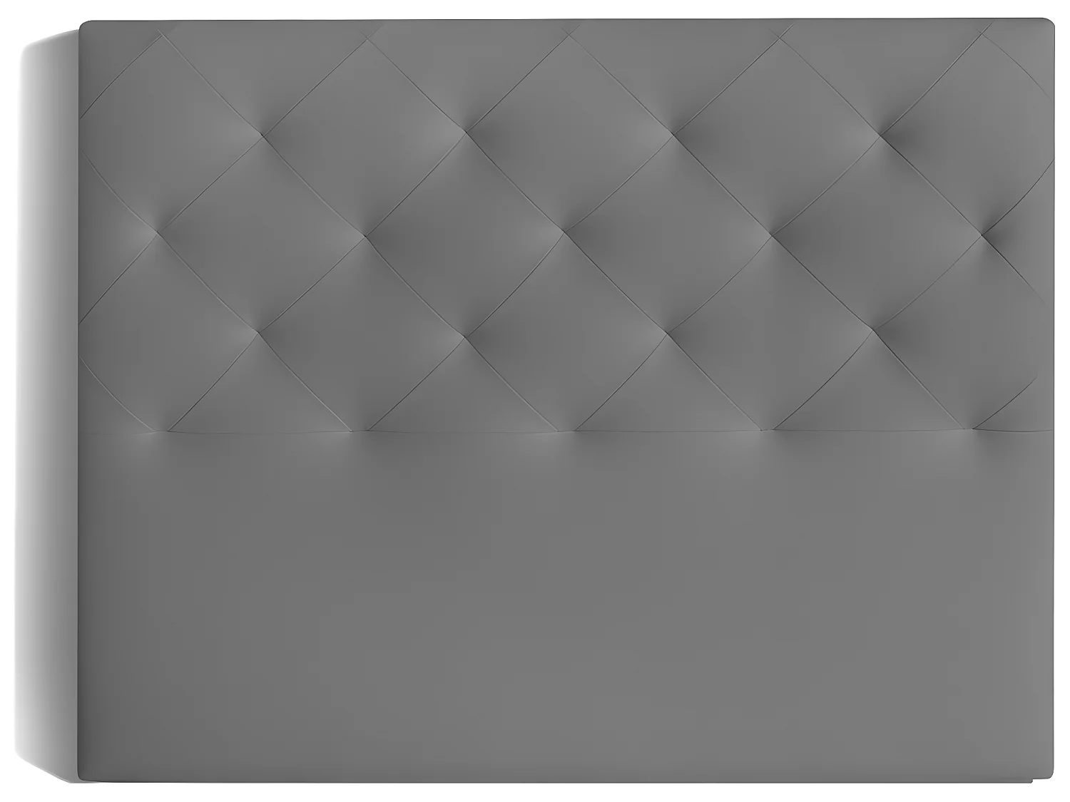 Cabecero de 160 cm - Polipiel Gris, 160x9x120 cm -  MYRO