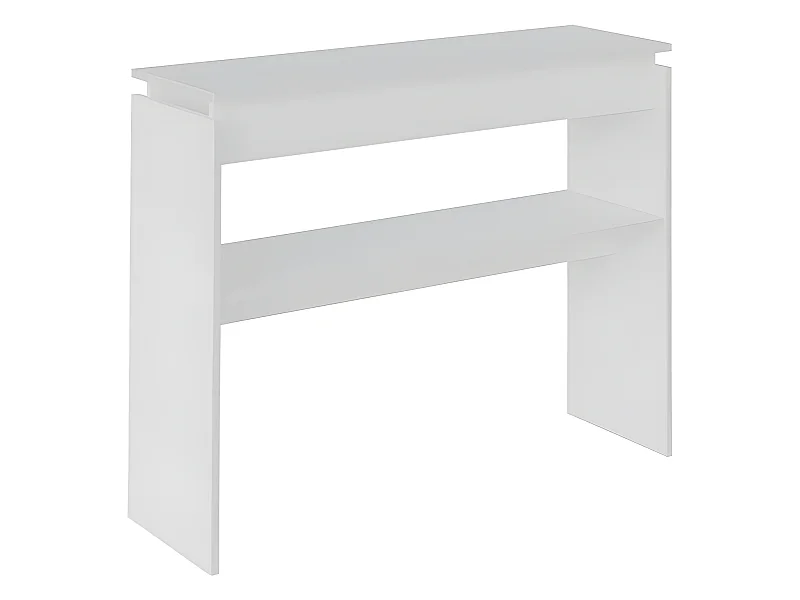 Consola - MDF Blanco texturizado, 100x30x78,5 cm - CRETA
