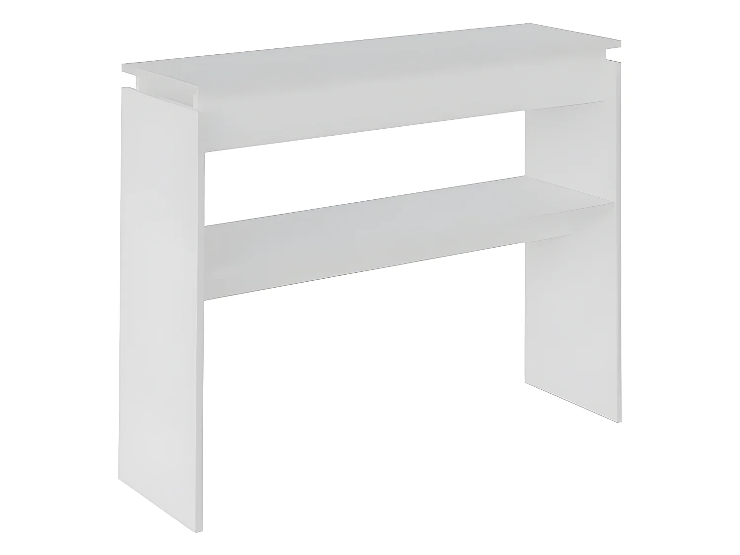 Consola - MDF Blanco texturizado, 100x30x78,5 cm - CRETA