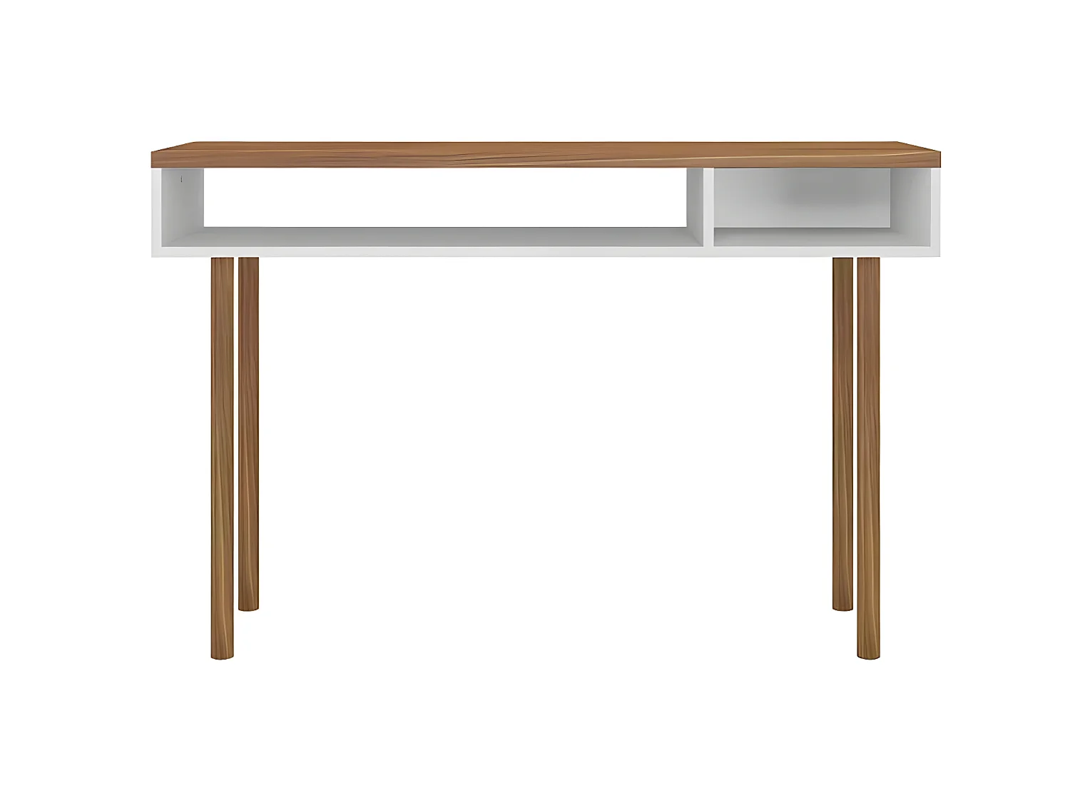 Consola - MDF Roble y blanco, 120x78x36 cm - PRICA