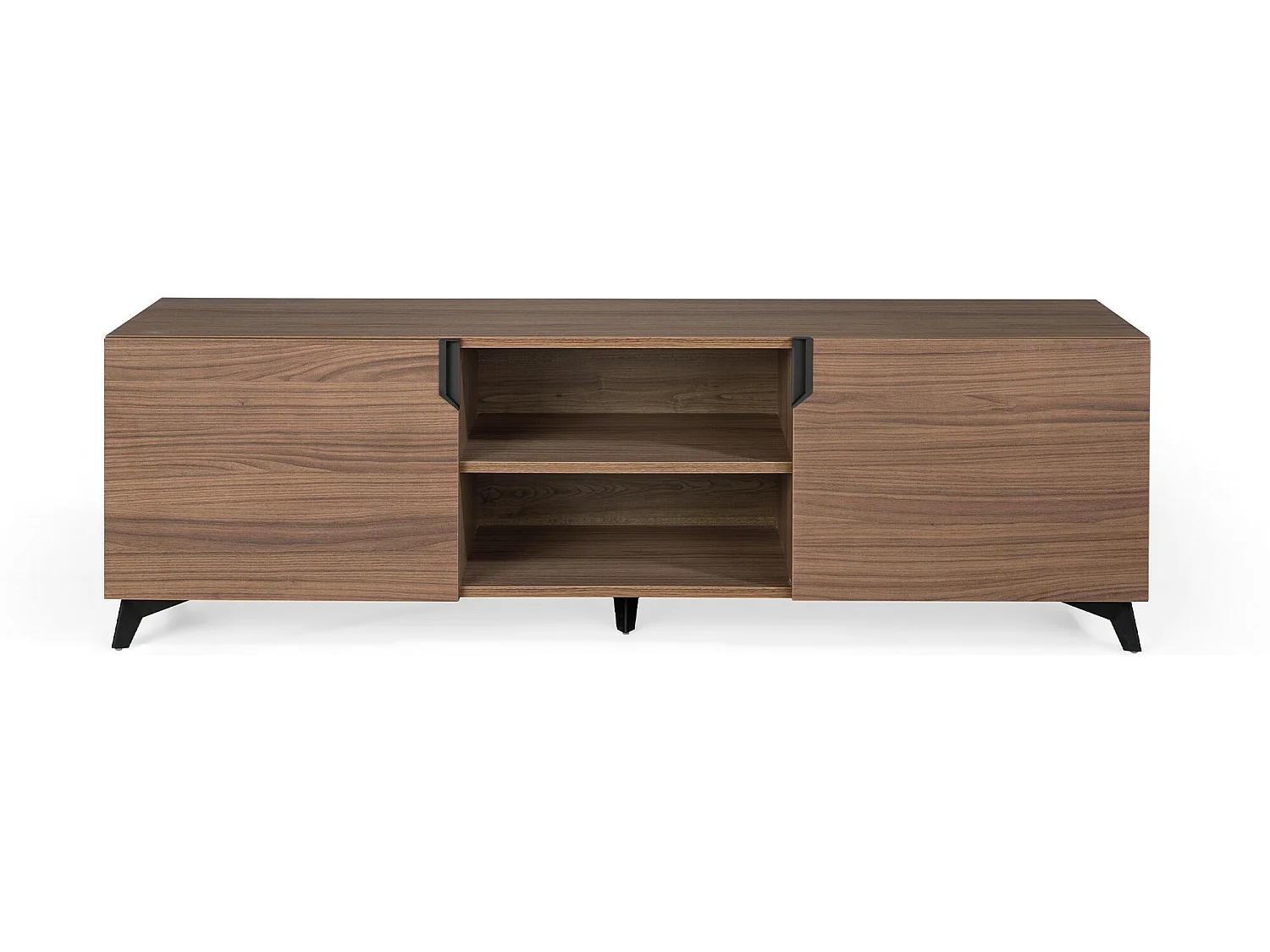 Mueble TV - MDF Nogal, 180x55x45 cm - OVER