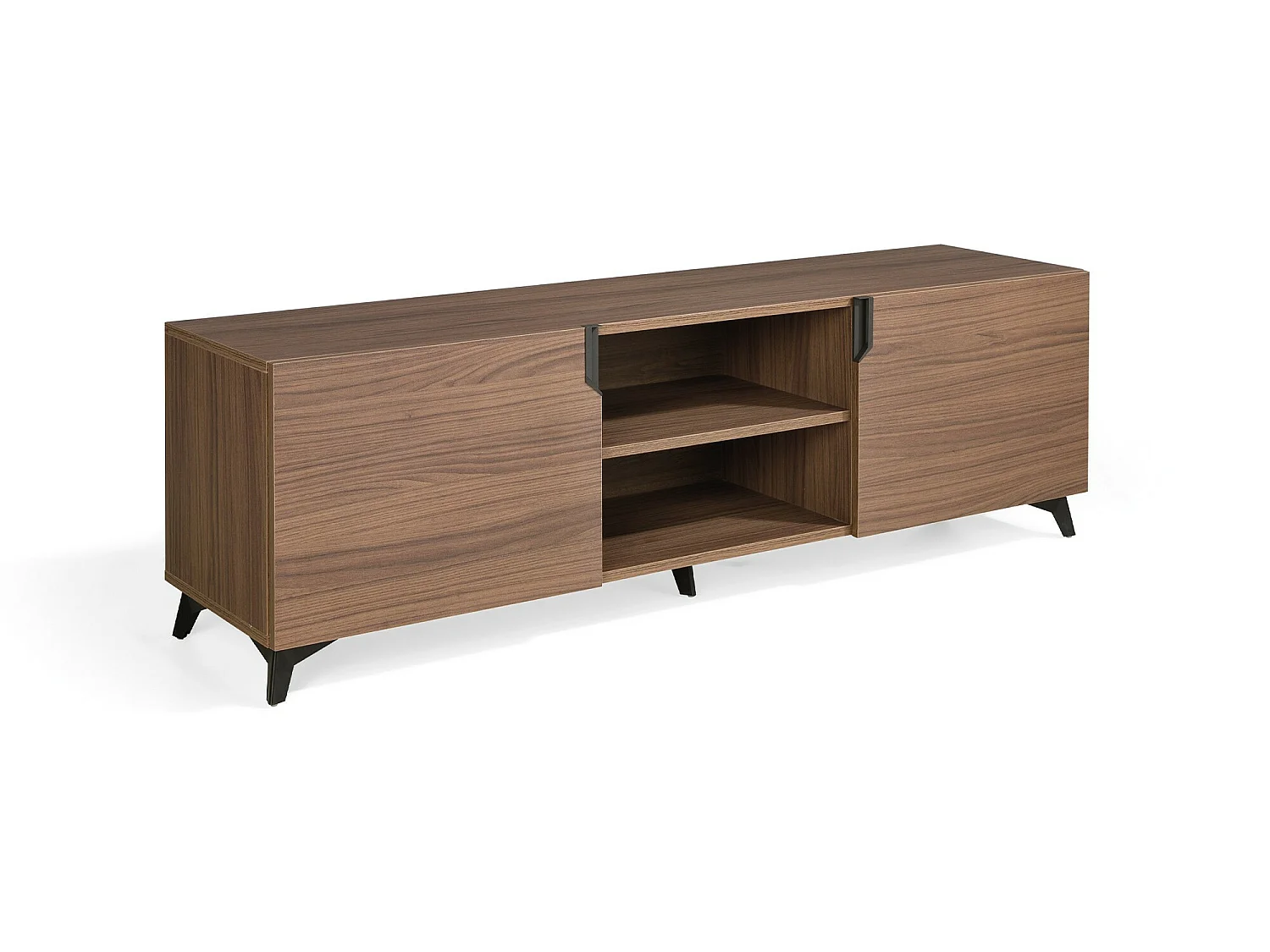Mueble TV - MDF Nogal, 180x55x45 cm - OVER