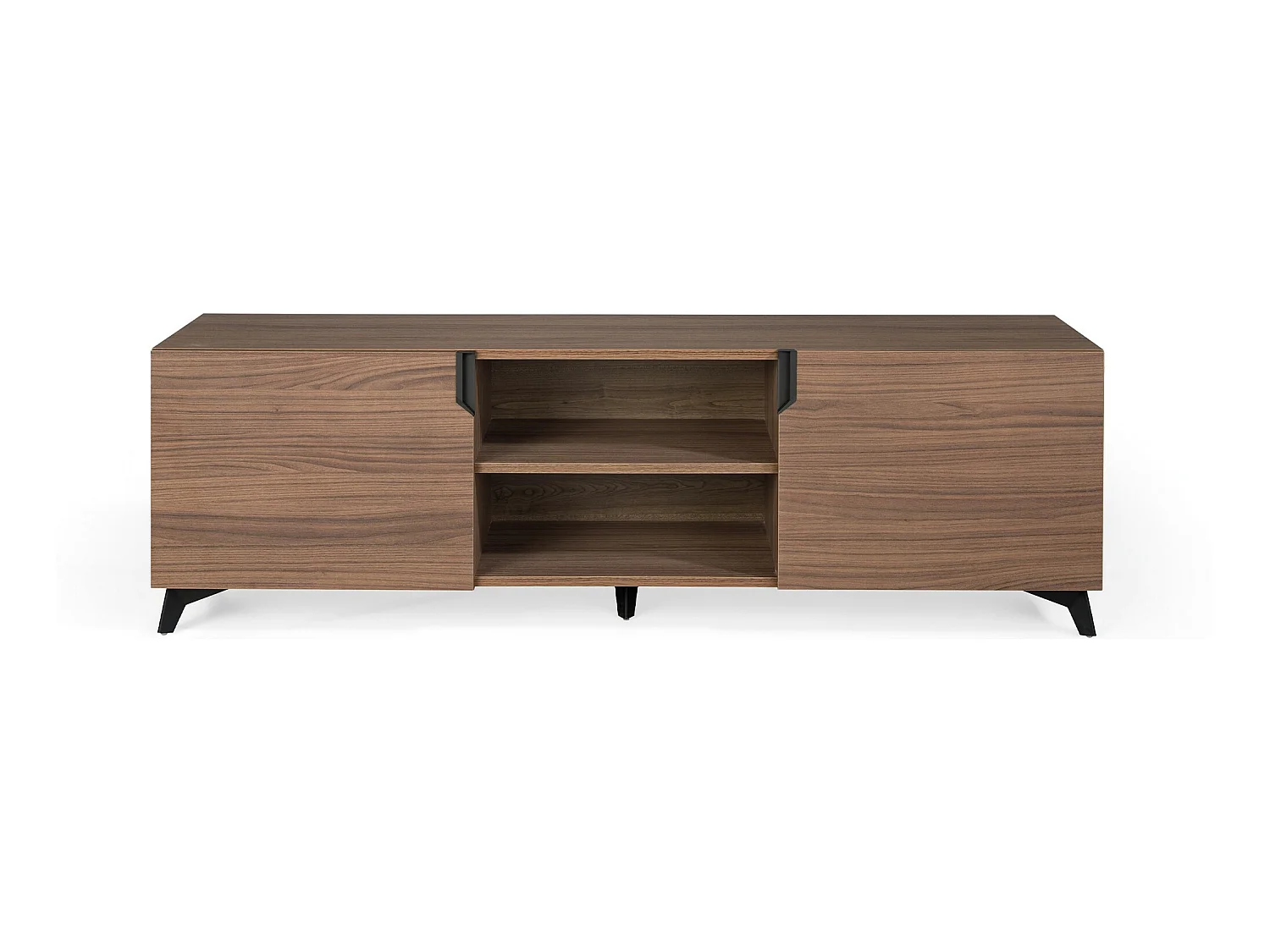 Mueble TV - MDF Nogal, 180x55x45 cm - OVER