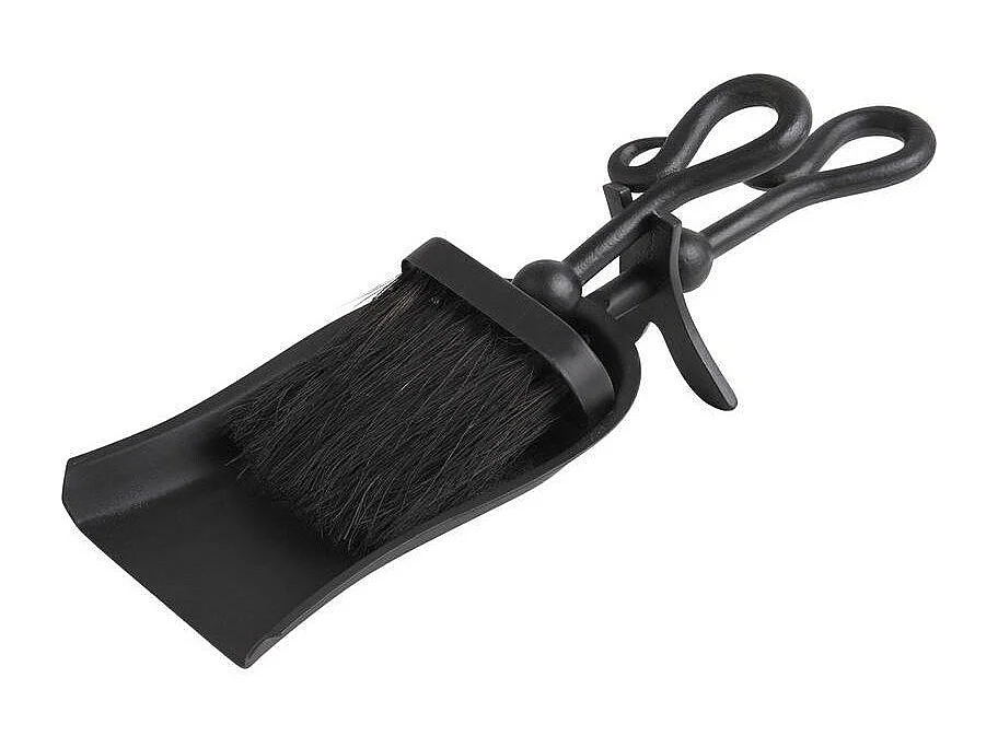 Set pelle et balayette à cendres Noir