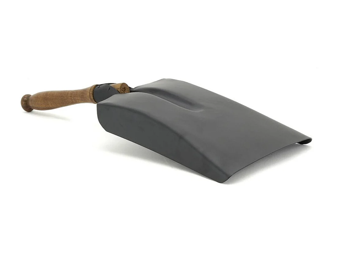 Pelle à cendres en métal et bois